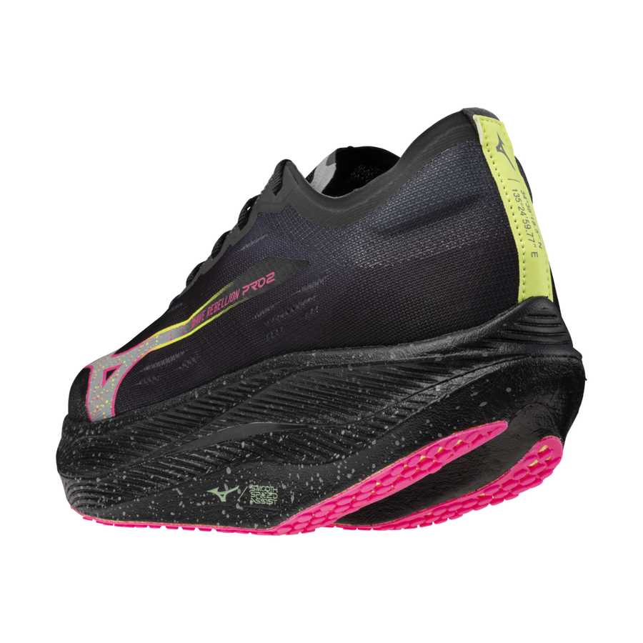 Mizuno WAVE REBELLION PRO 2 Black/silver/pink tetra