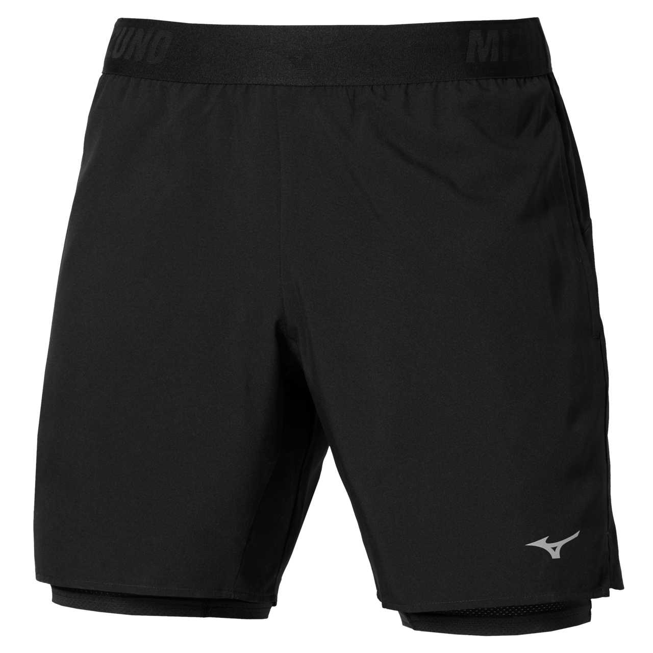 Mizuno Core 7.5 Inches 2in1 Short Nero Uomo TagliaL