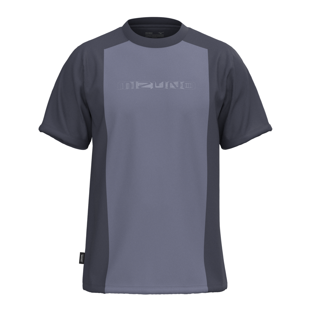 Athletics Mizuno T shirt Odyssey Gray Granite Homme TailleL
