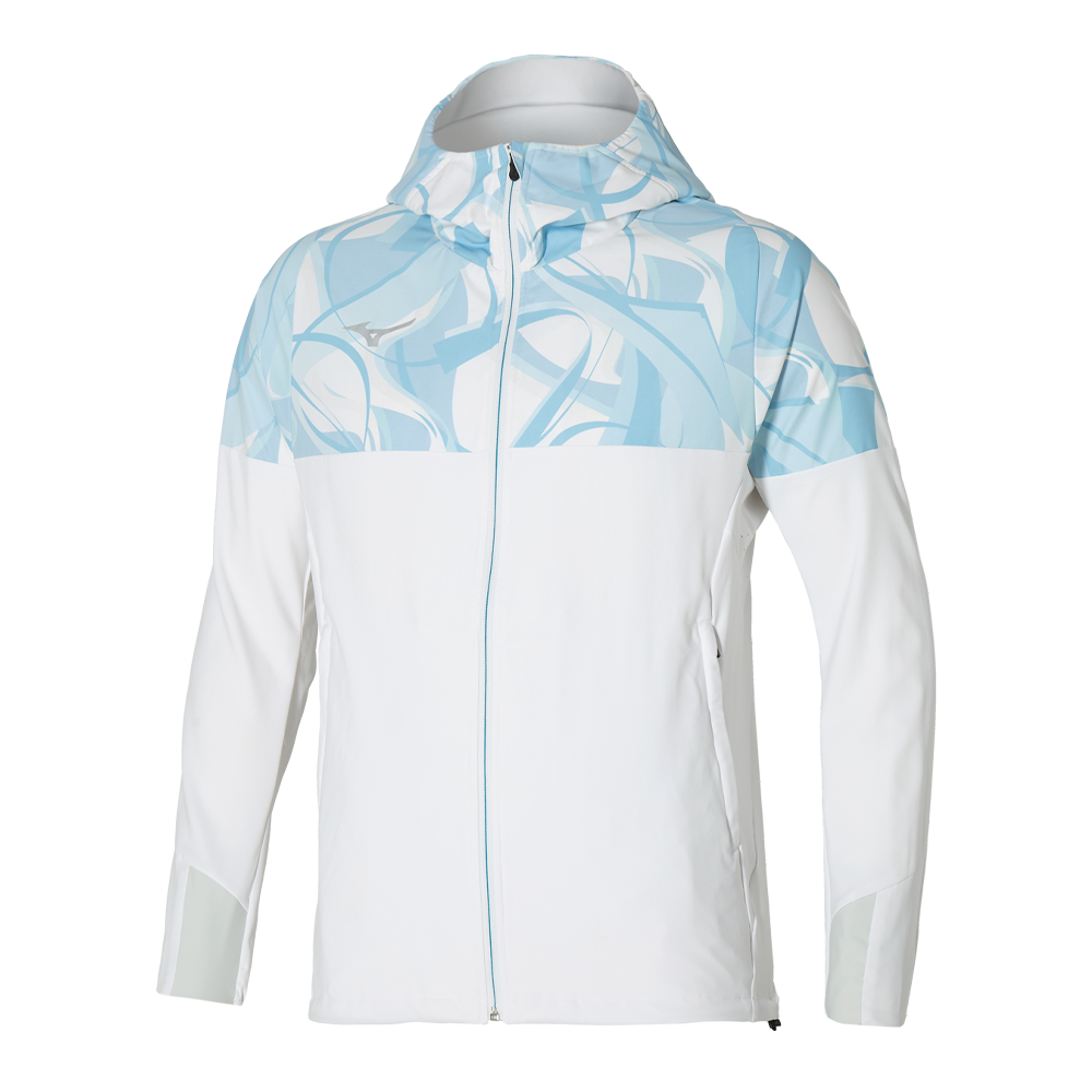 Mizuno PARIS ATHLETE HOODED JACKET Plein air Homme TailleS