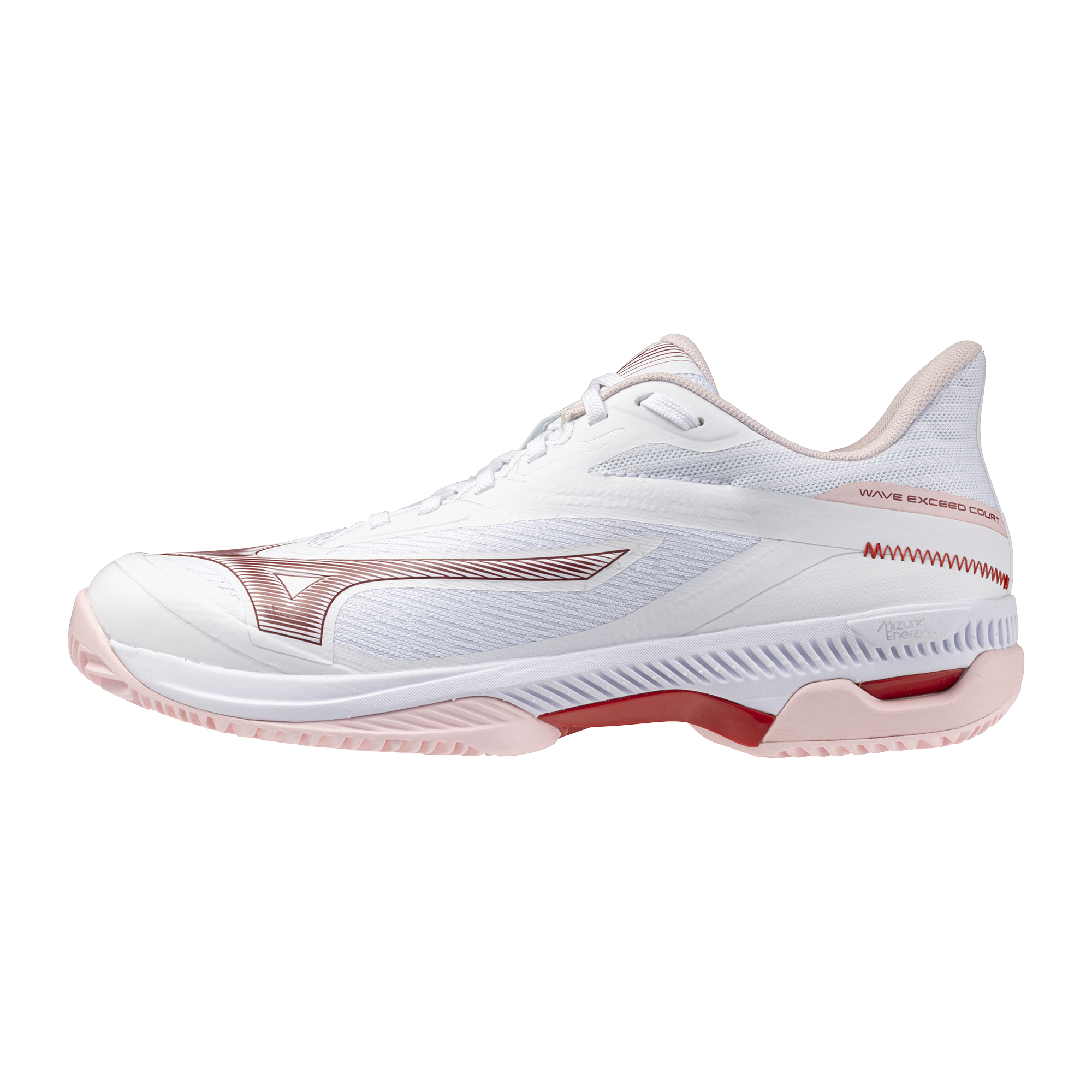 Mizuno WAVE EXCEED COURT CC Chaussures de tennis RoseesqueBarbados Cherr Femme Taille37
