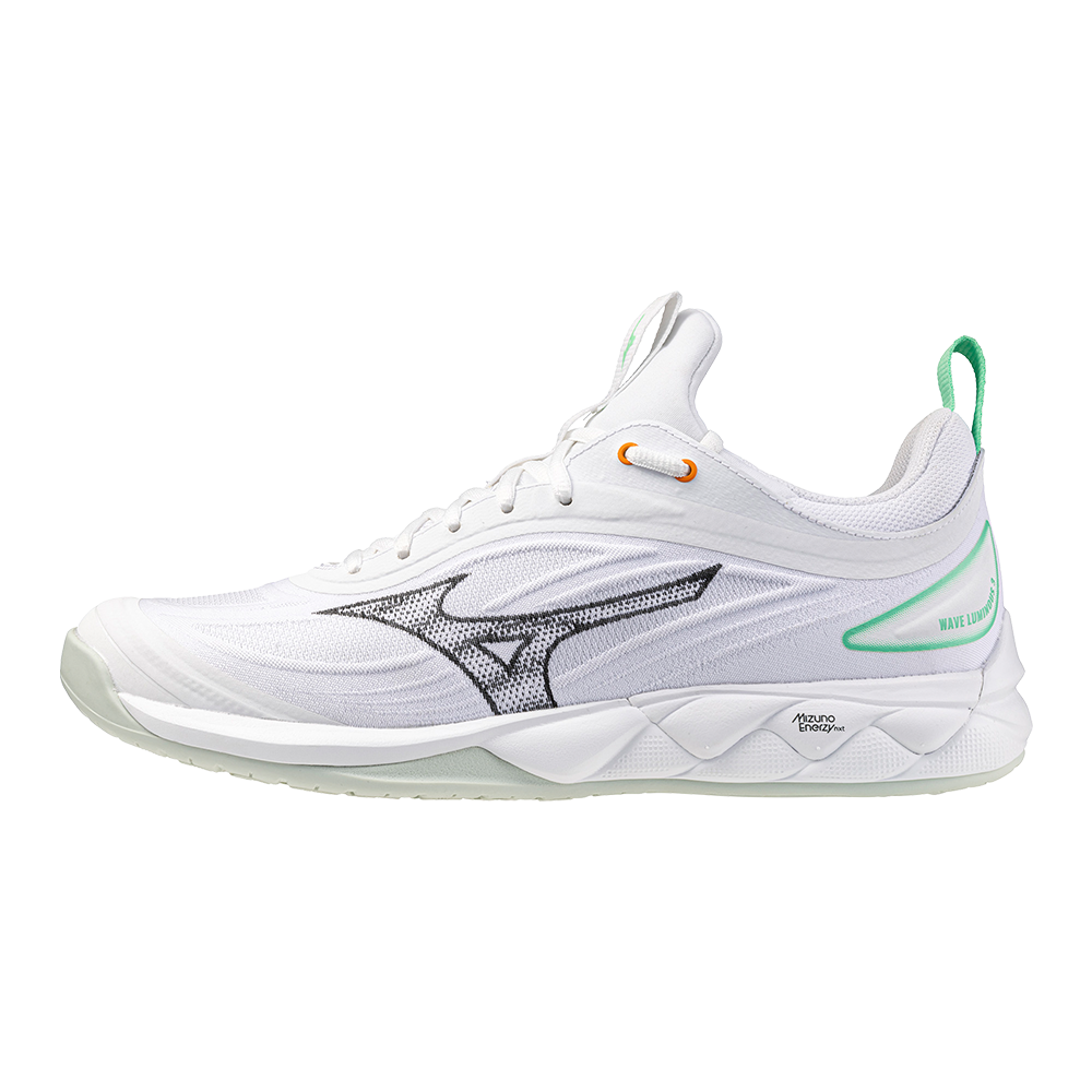 Mizuno WAVE LUMINOUS 3 Volleybalschoenen Wit/Zwart/Frozen Emerald Dames/Heren Maat 38
