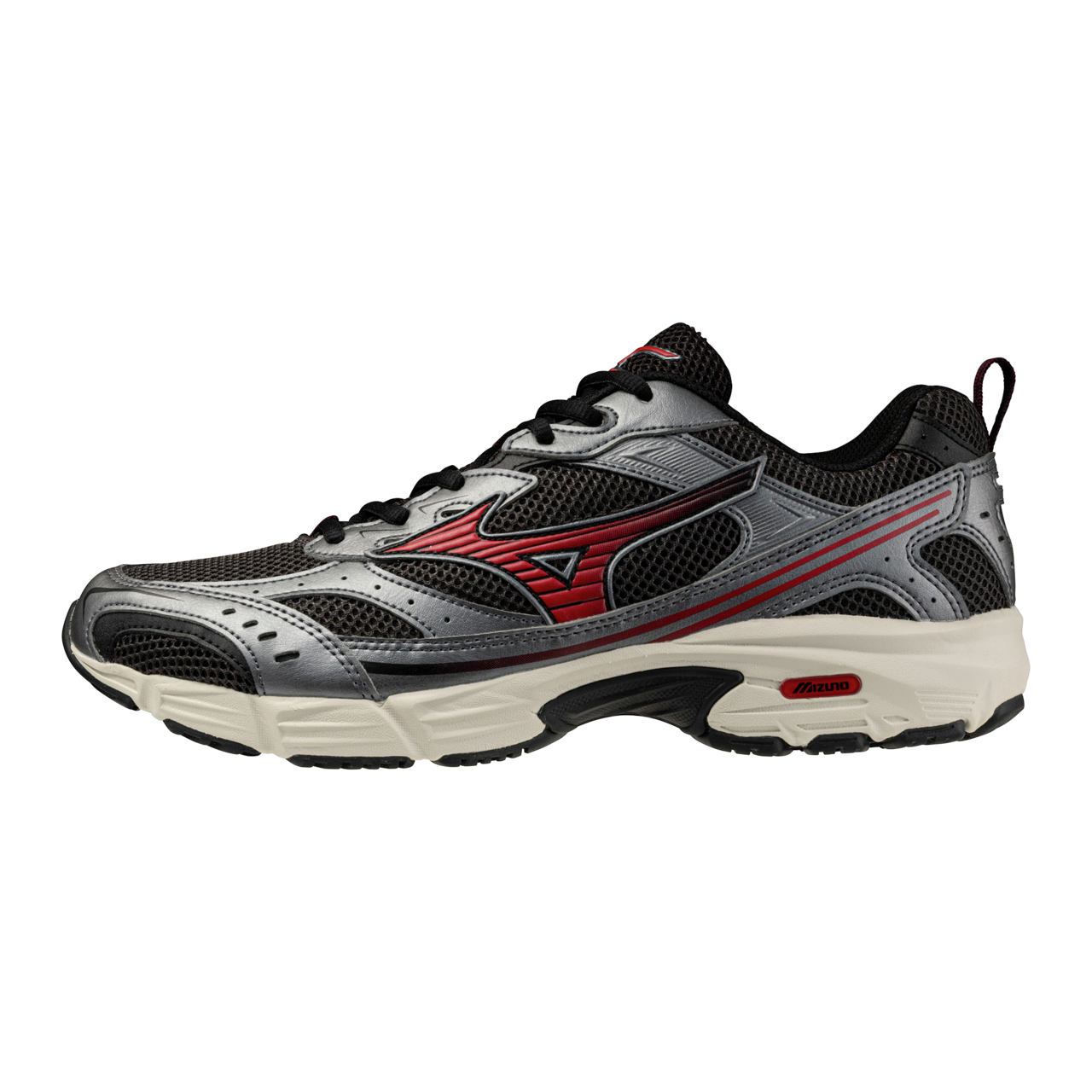 Mizuno MXR Chaussures sportstyle Noir/Barbados Cherry/Metallic Femme/Hommee Taille43