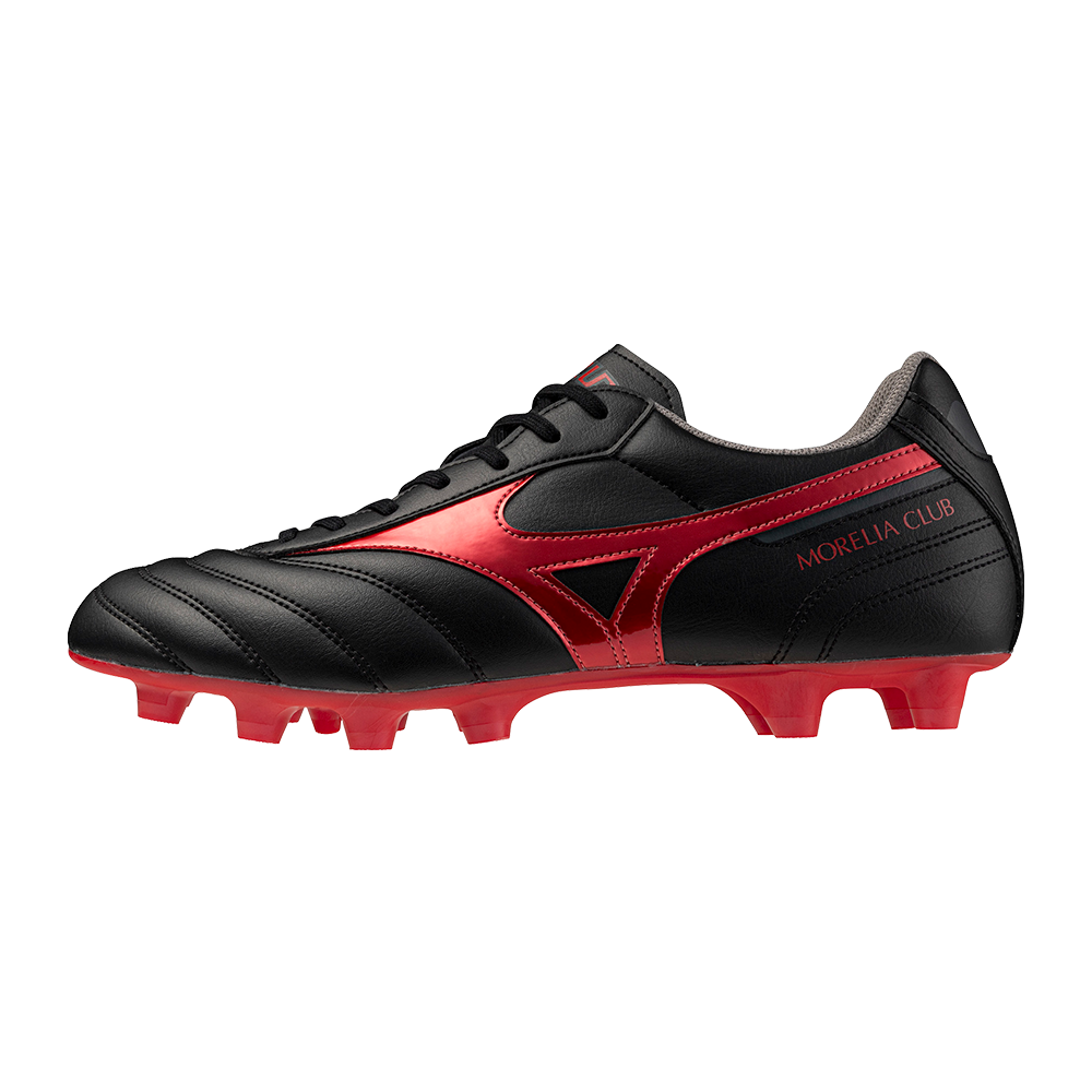 Mizuno MORELIA II CLUB football Black/MORELIA 40th Red/Black sand Women/Men 44
