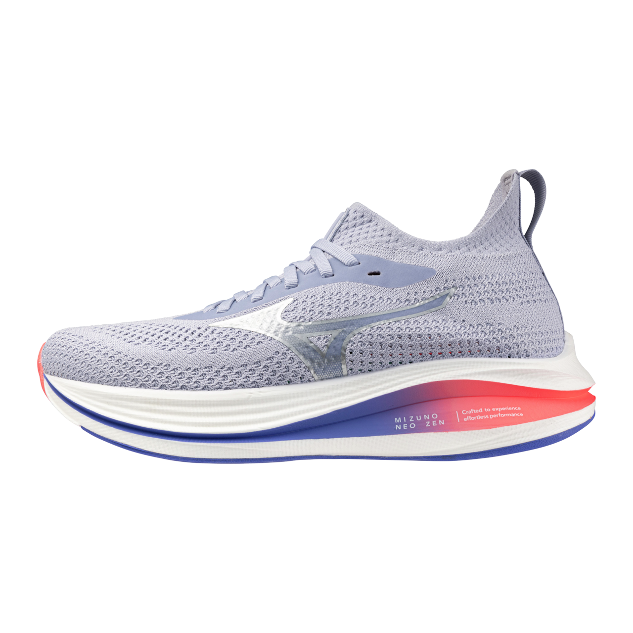 Mizuno Neo Zen Running Icelandic Blau/Silber/Striking Coral Damen Grösse 42