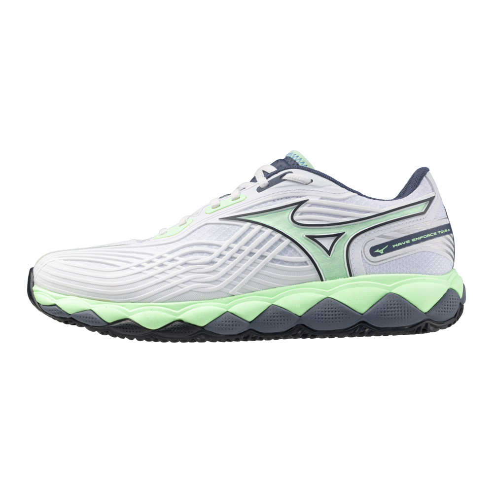 Mizuno WAVE ENFORCE TOUR 2 CC Chaussures de tennis neo mintvintage FemmeHommee Taille40 5
