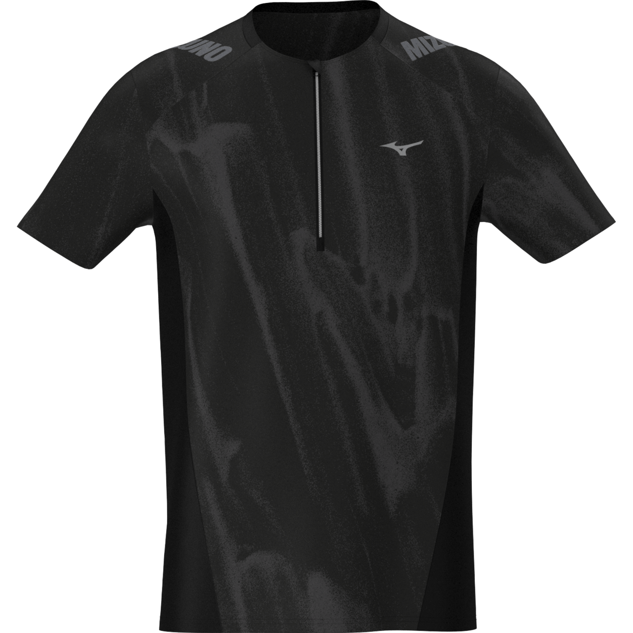 Mizuno Trail Graphic Short Sleeve Tee Noir Homme TailleS