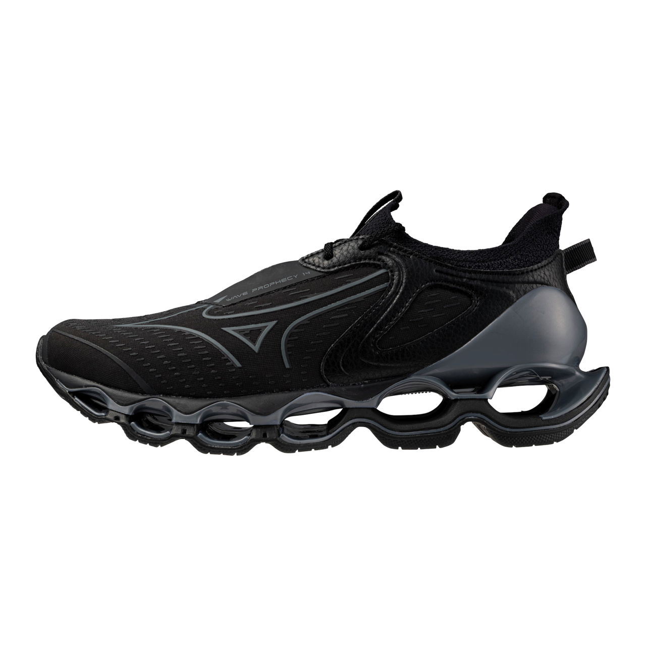 Mizuno Infinity Wave Running Schwarz/Metallic Grayo Damen/Herren Grösse 40