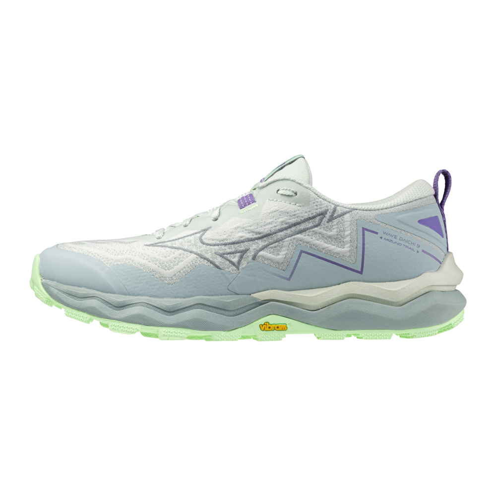 Mizuno WAVE DAICHI 9 Hint of Mint/Citadel/Ether Femme Taille38,5