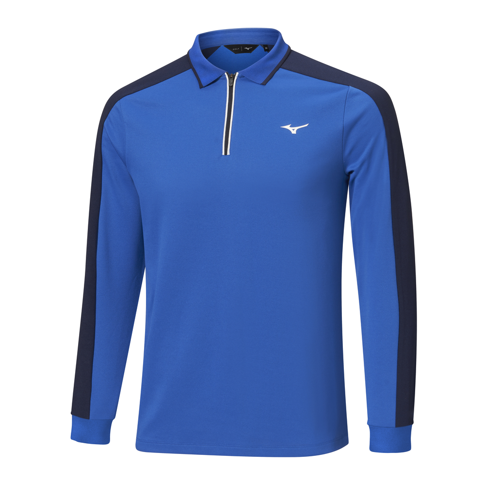 Mizuno Showdown Long Sleeve Polo Surf the Web Homme TailleXL