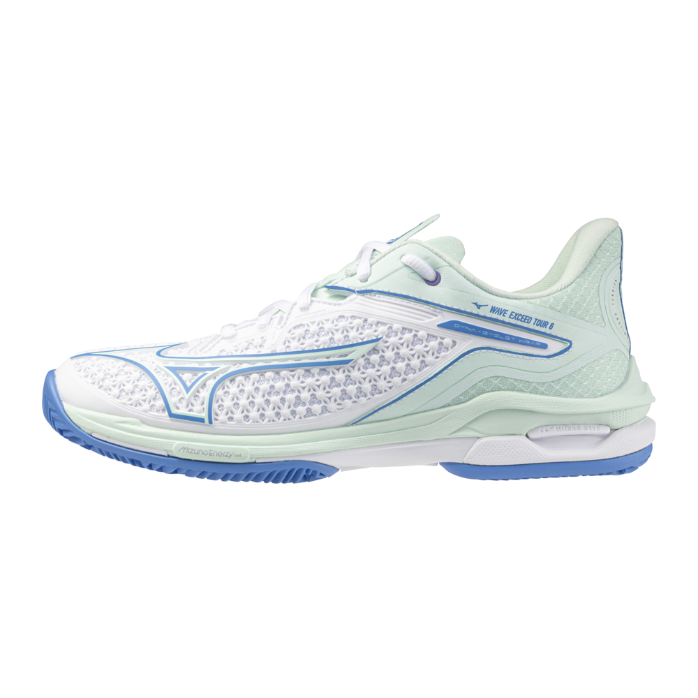Mizuno Wave Exceed Tour 6 Cc Tennis Weiß/Frontier Blau/Bay Damen Grösse 40, 5