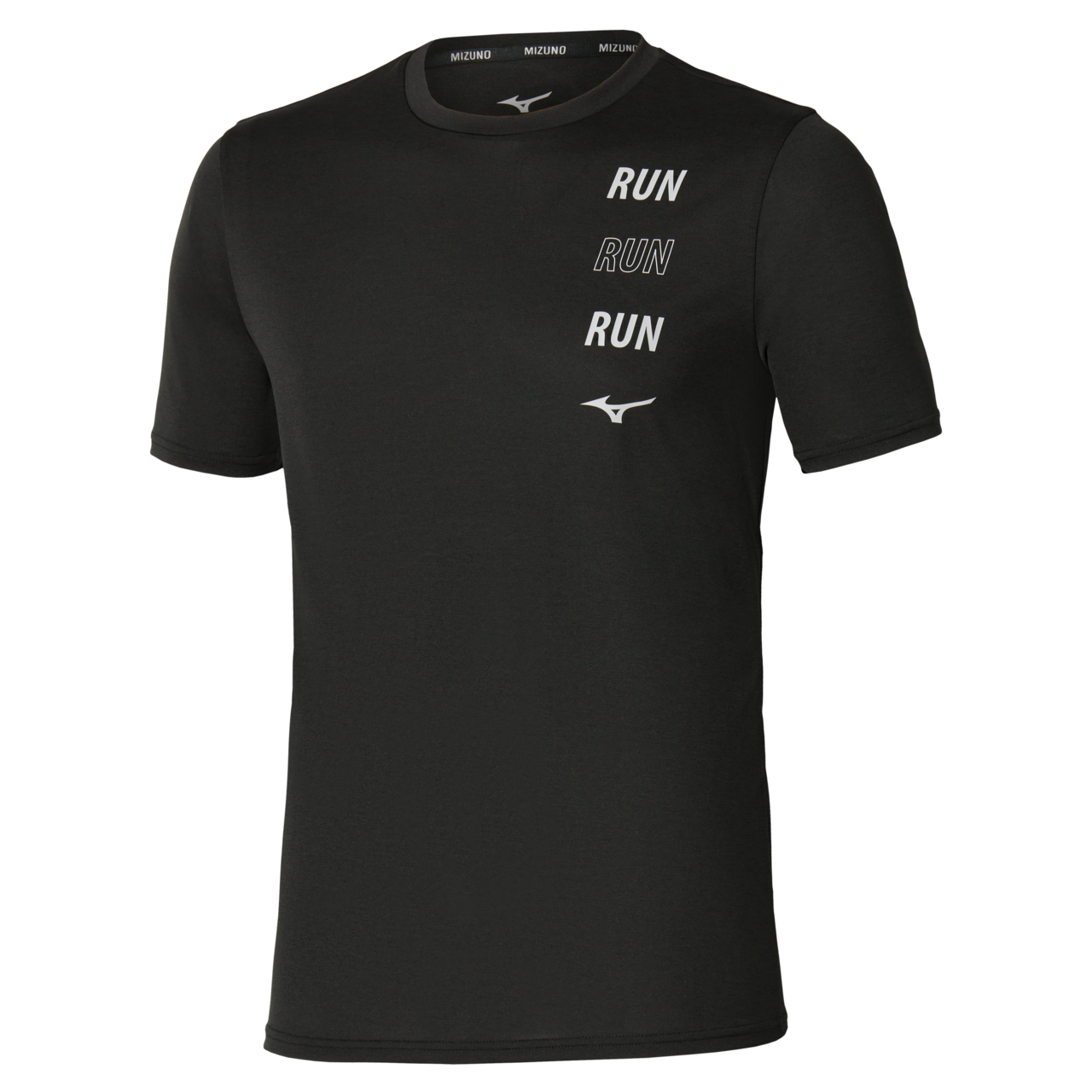 Mizuno Core Run Short Sleeve Tee Noir Homme TailleM