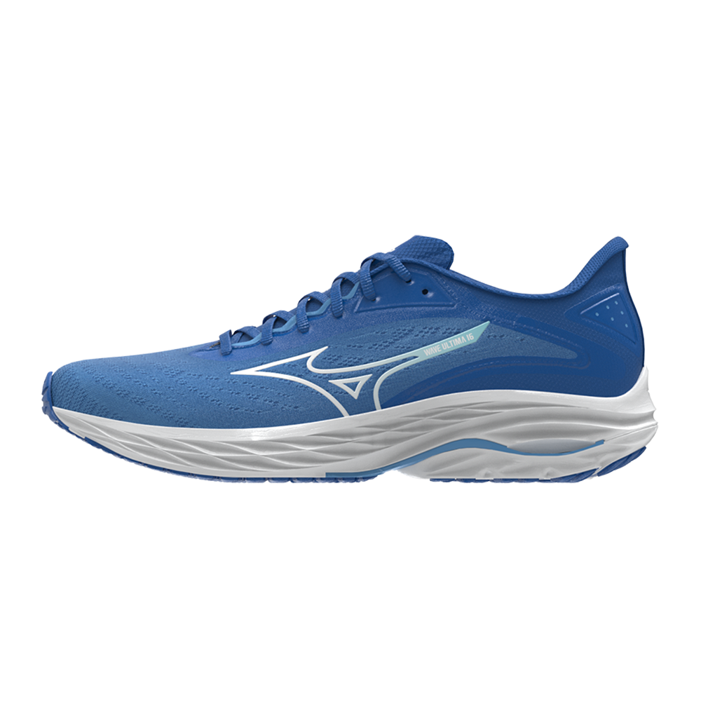 Mizuno WAVE ULTIMA 16 Scarpe da corsa Princess Blu/Tanager Turchese/All Aboard Uomo Taglia44,5
