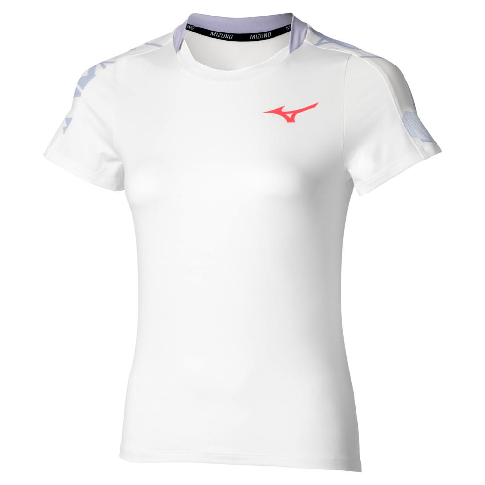 Mizuno Daybreakers Printed Short Sleeve Tee / Icelandic Femme TailleS