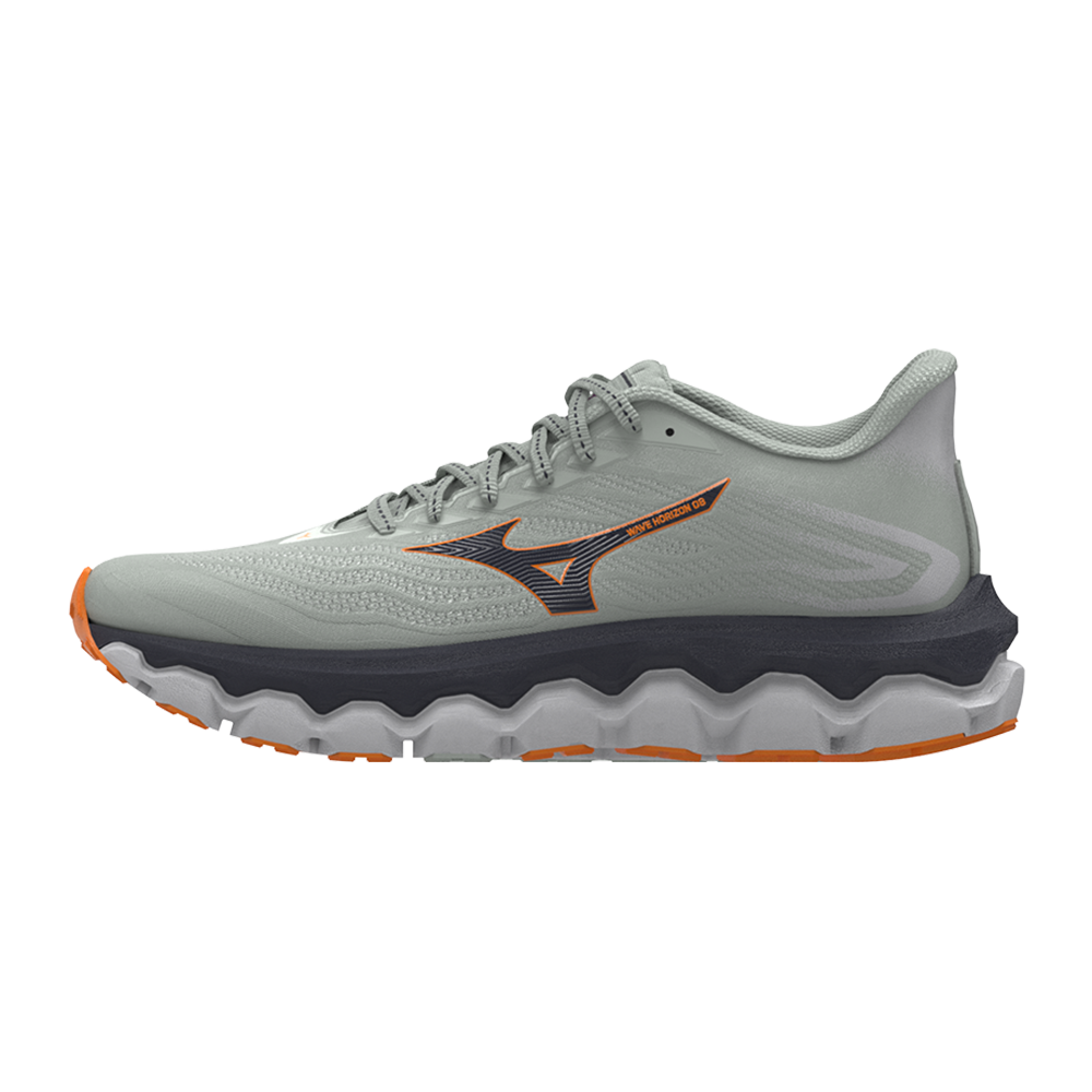 Mizuno WAVE HORIZON 8 Scarpe da corsa Mercury/Baritone Blu/Tangelo Uomo Taglia42
