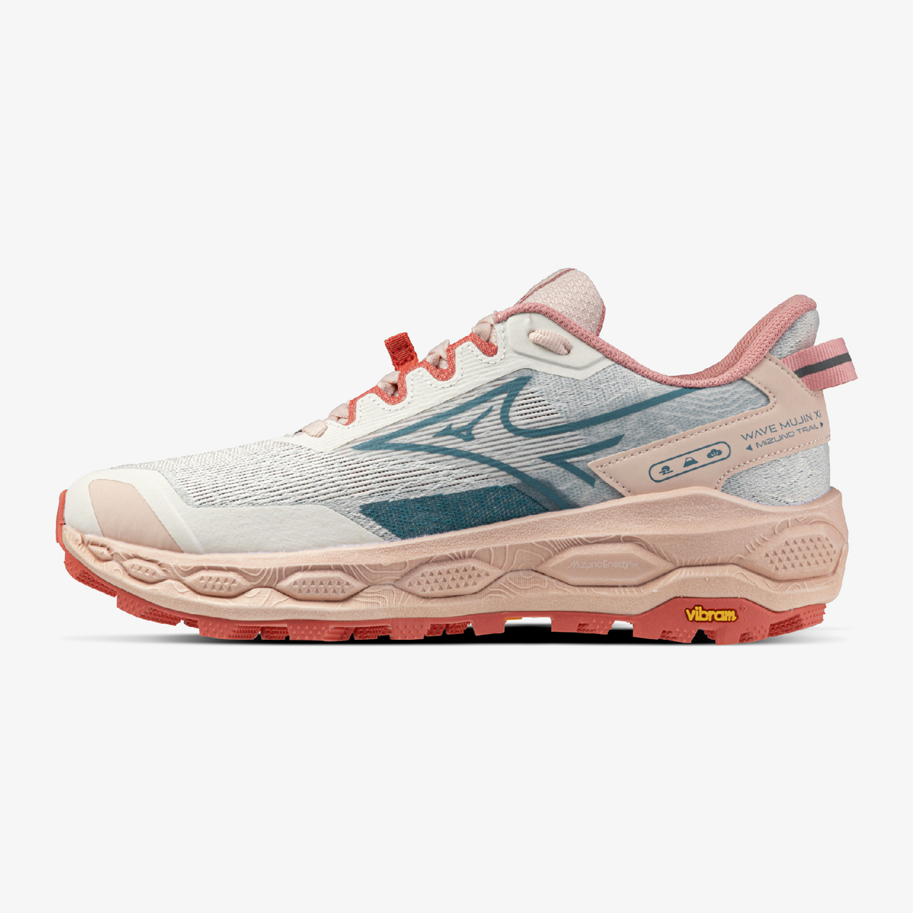 Mizuno WAVE MUJIN 11 Snow LarkspurFaded Rode Femme Taille39