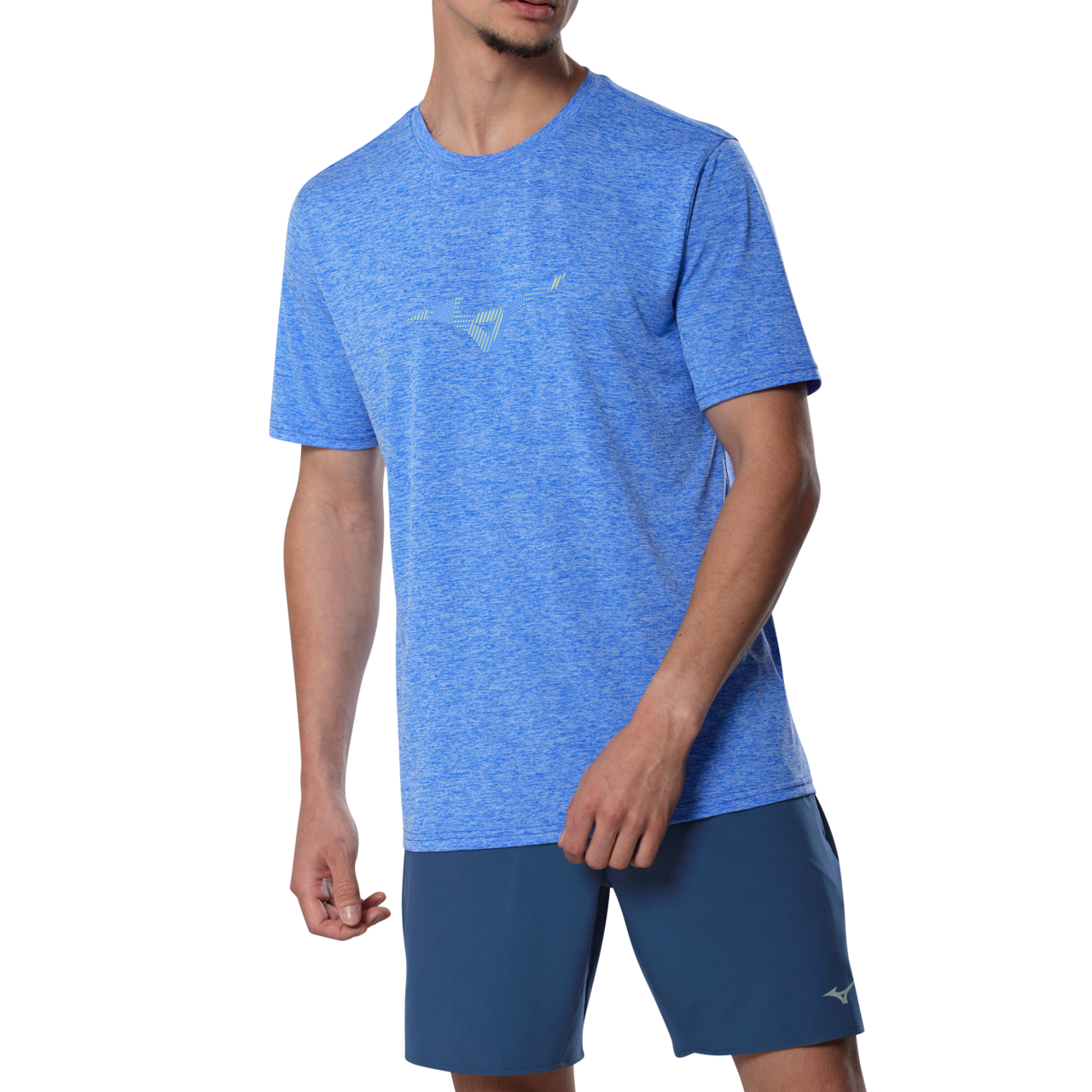 Mizuno Core Runbird Short Sleeve Tee Dazzling Blu Uomo TagliaM