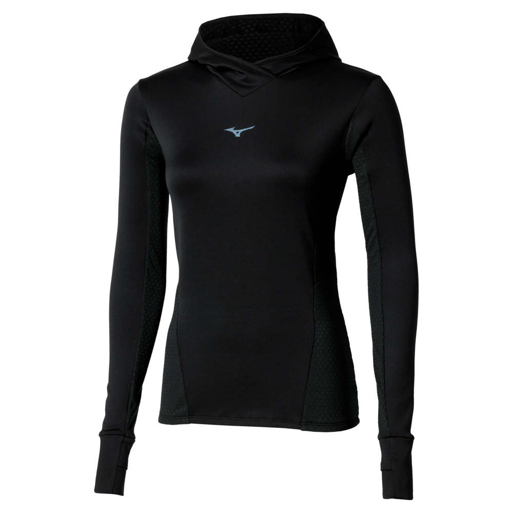 Mizuno Active Warmalite Hooded Long Sleeve Top Chaussures de running Femme TailleL