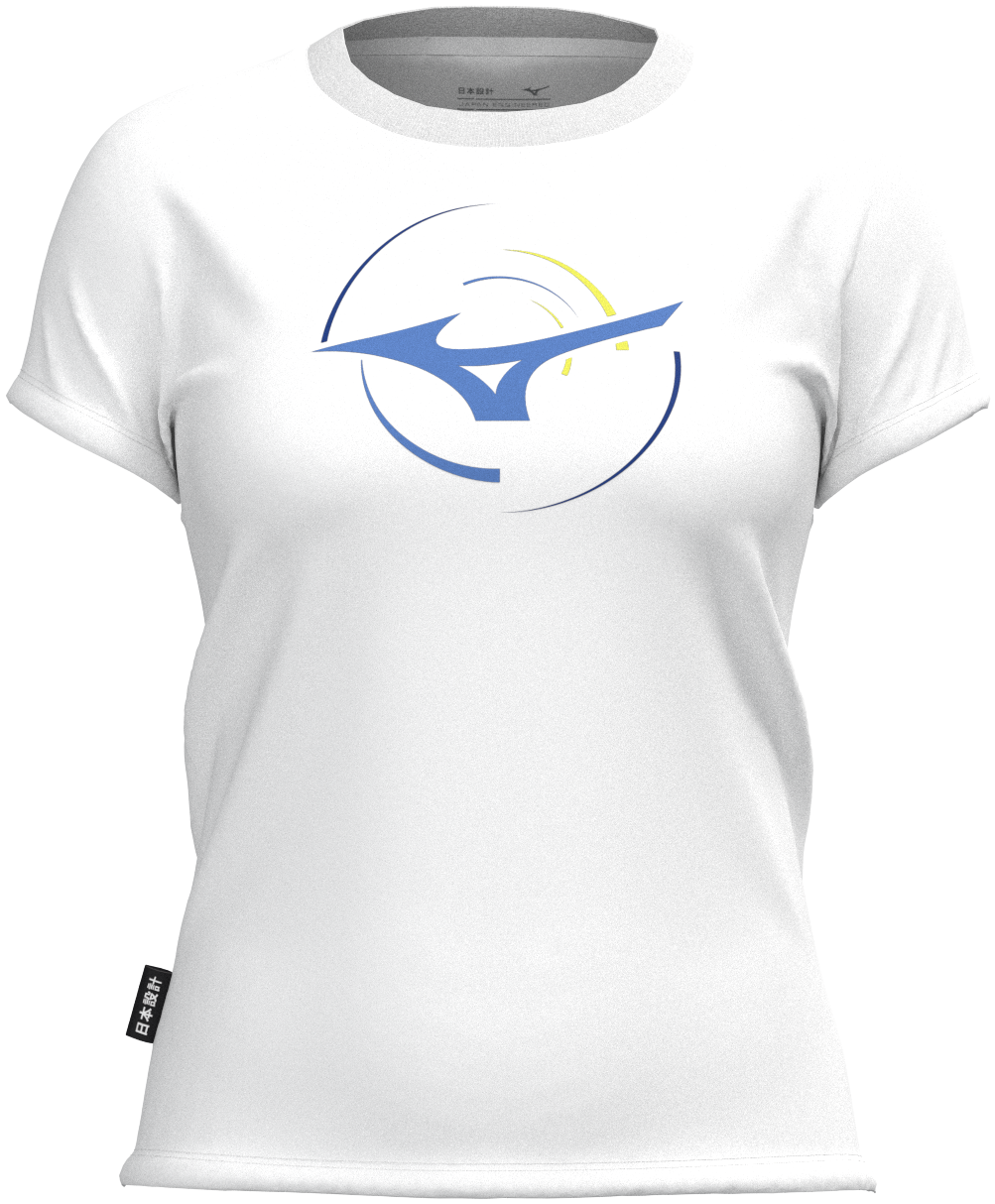 Mizuno Athletic RB T-shirt WHITE Mujer Talla L