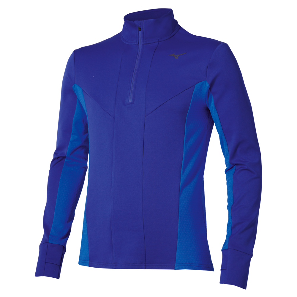 Mizuno Active Warmalite Half Zip Long Sleeve Top Chaussures de running Sodalite Homme TailleL