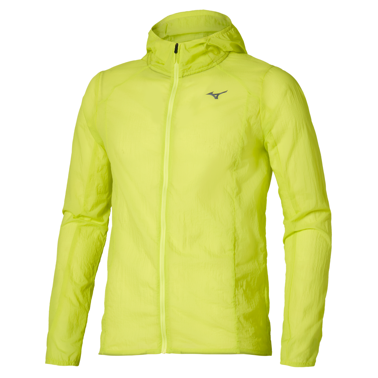 Mizuno Tech Light Hooded Jacket Lightning Amarillo Hombre Talla XL