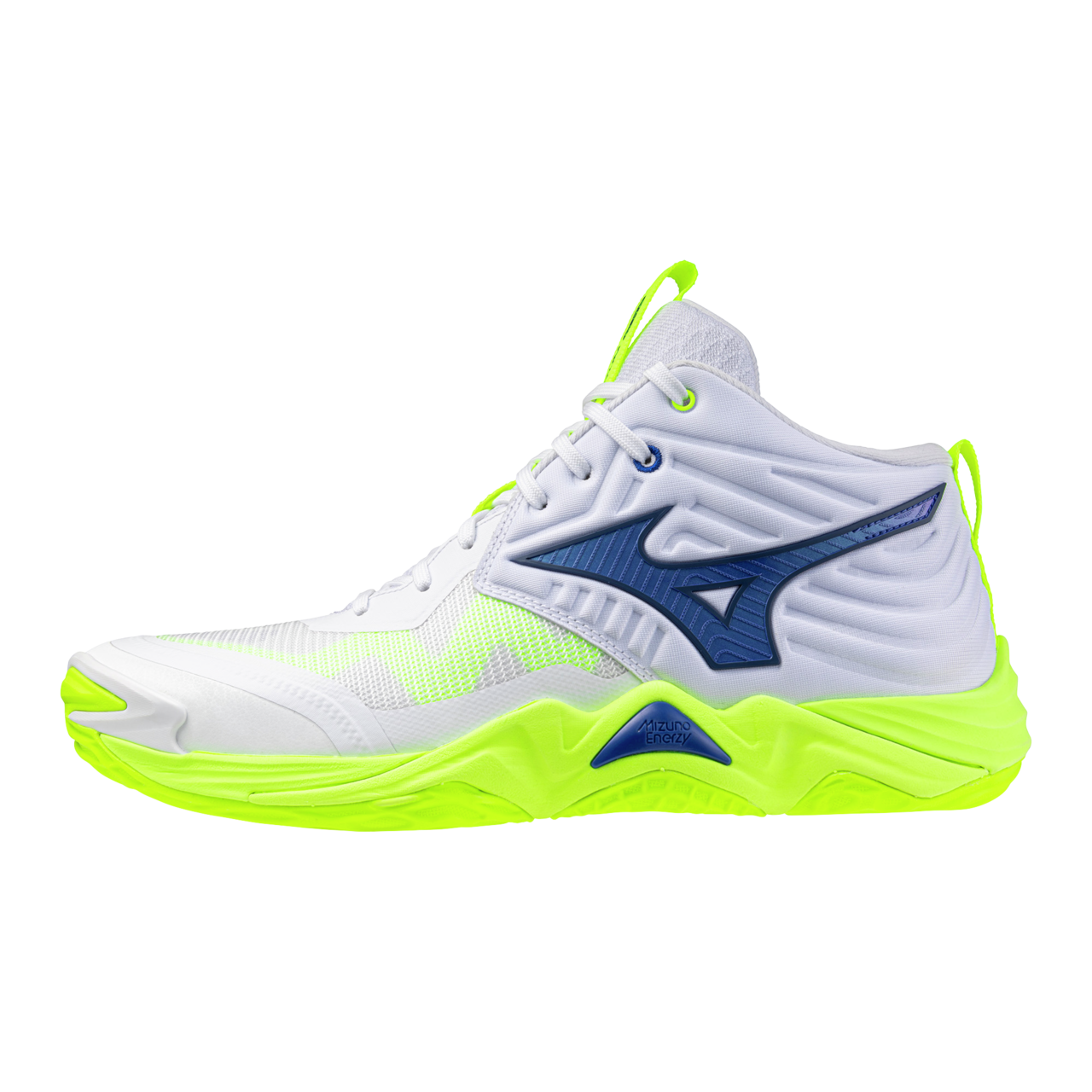 Mizuno WAVE MOMENTUM ELITE MID Chaussures de volleyball Lightning JauneDazzlin FemmeHommee Taille41