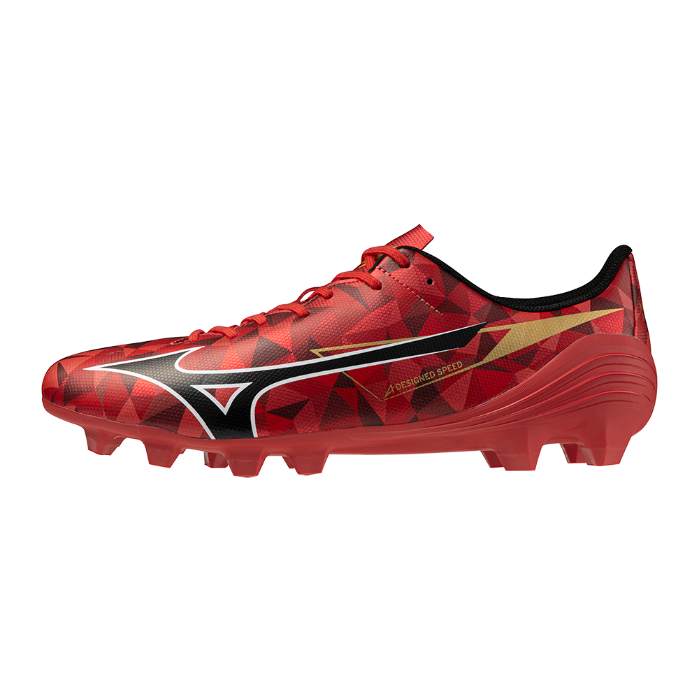 MIZUNO ALPHA II SELECT Botas de futbol MORELIA 40th Rojo/Negro/Oro Mujer/Hombreo Talla 44