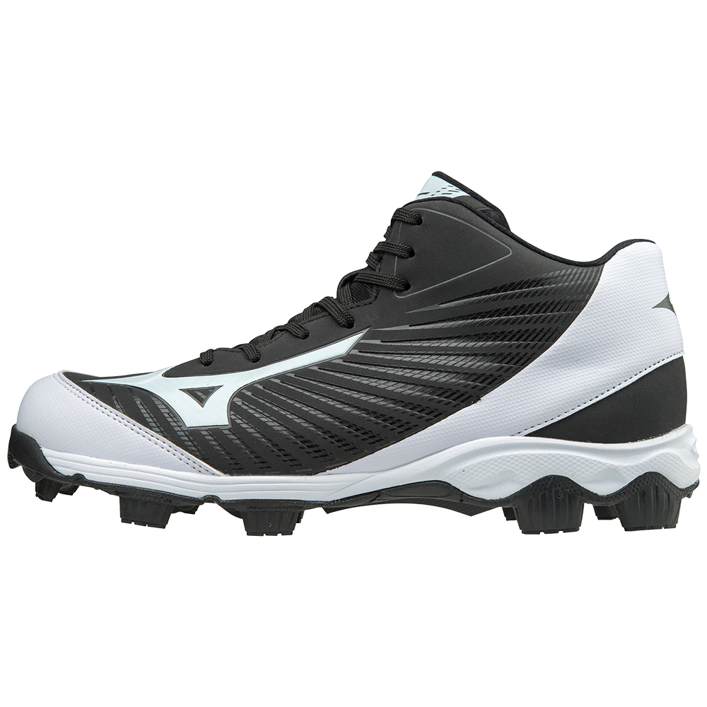 Mizuno 9-Spike Adv Fra 9Mid korfball Black / White Men 47