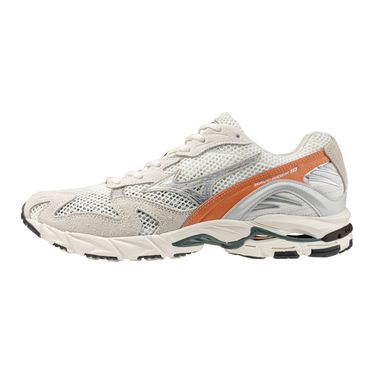 Mizuno WAVE RIDER 10 Chaussures sportstyle Snow Dawn Sun Baked FemmeHommee Taille40 - vue 1