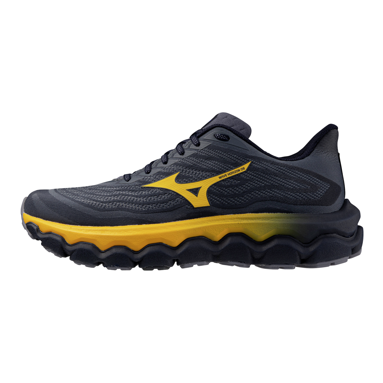 Mizuno Wave Horizon 8 Running Blau Granite/Citrus/Baritone Blau Herren Grösse 40