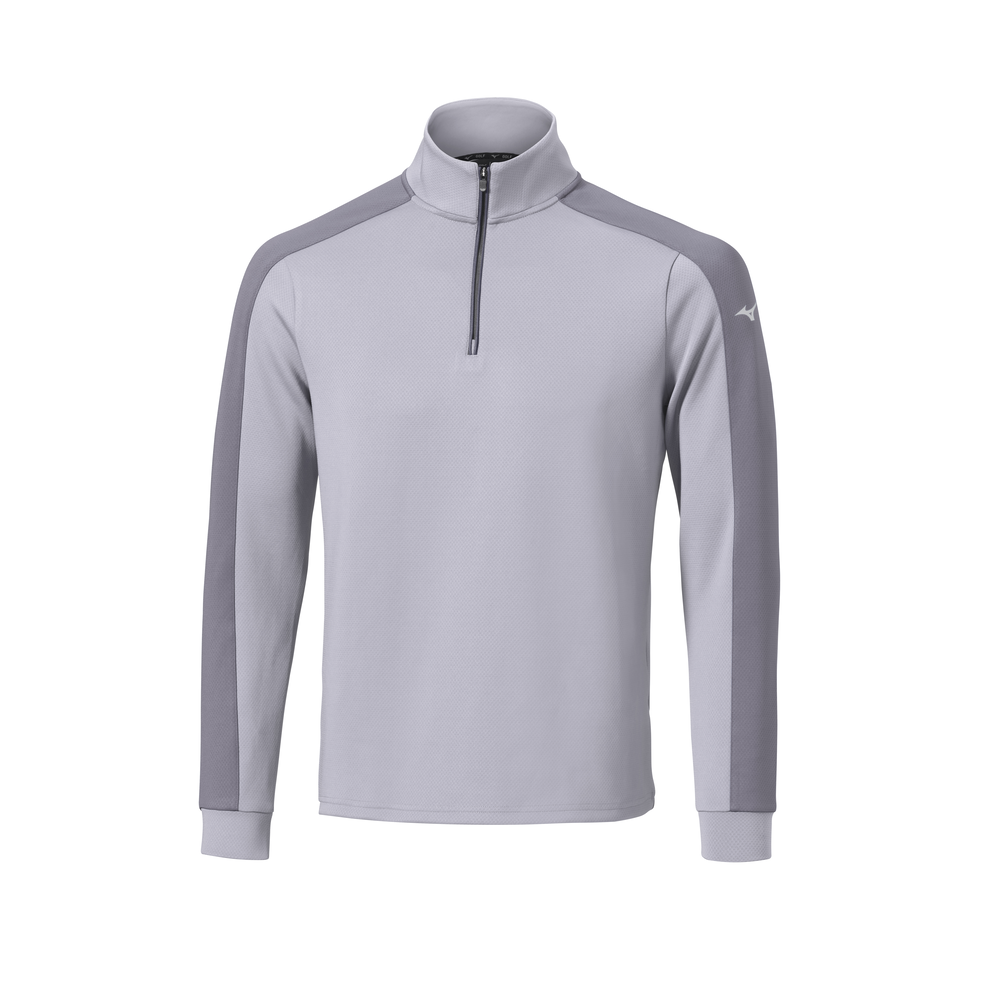 Mizuno Elevated Warm Quarter Zip Quicksilver Homme TailleXXL