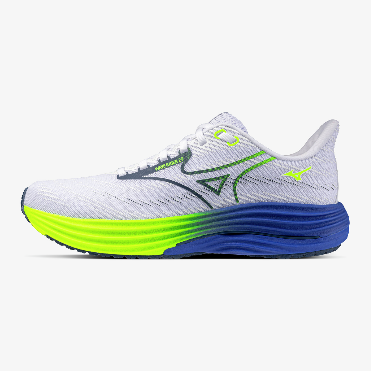 Mizuno WAVE RIDER 29 Chaussures de running Estate Lightning Ye Homme Taille45