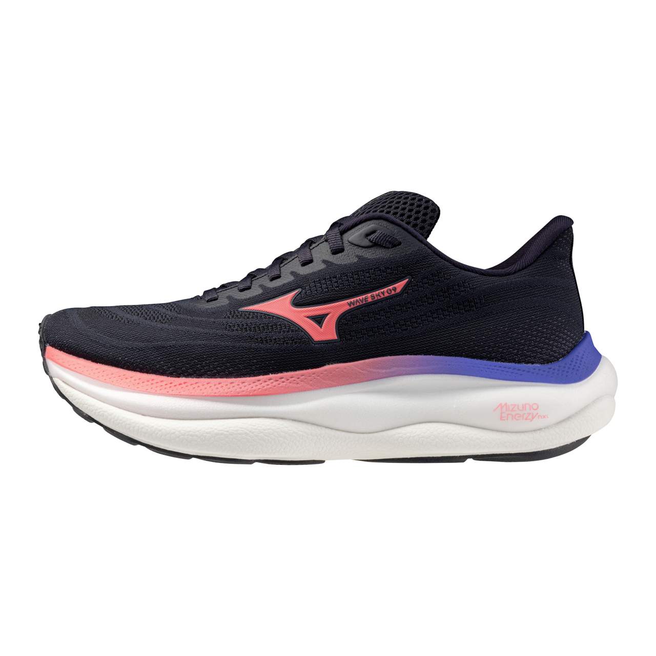 Mizuno Wave Sky 9 Running Odyssey Gray/Striking Coral/Ir Damen Grösse 39