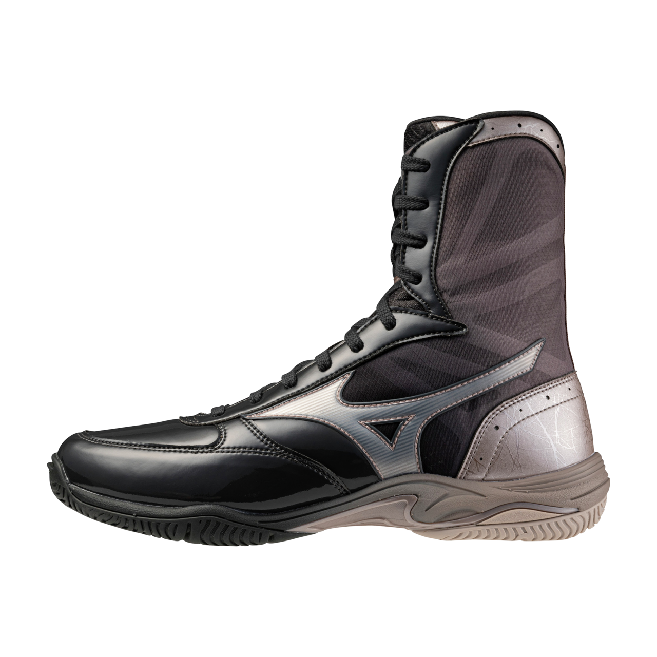 Mizuno WAVE MONSTER Zwart/Zilver/Goud Dames/Heren Maat 43