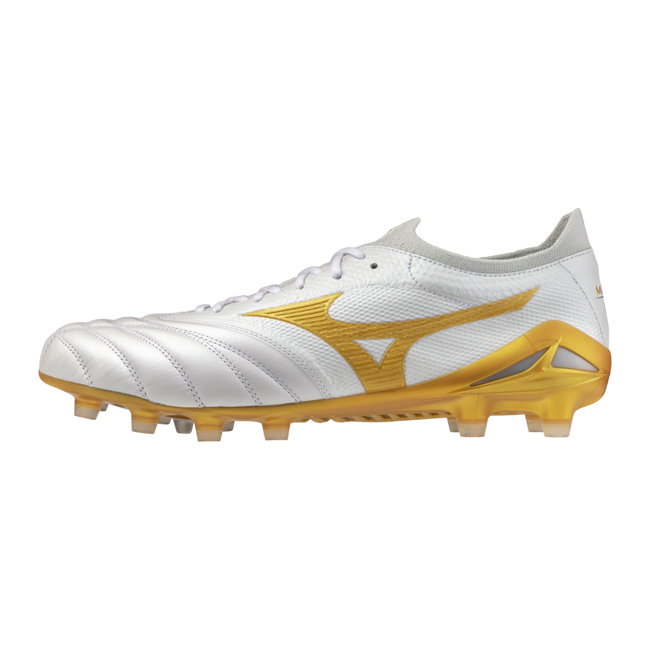 Mizuno Morelia Neo Ivβ Japan Fusstball Weiß/Mp Gold/Cool Gray 3C Damen/Herren Grösse 46