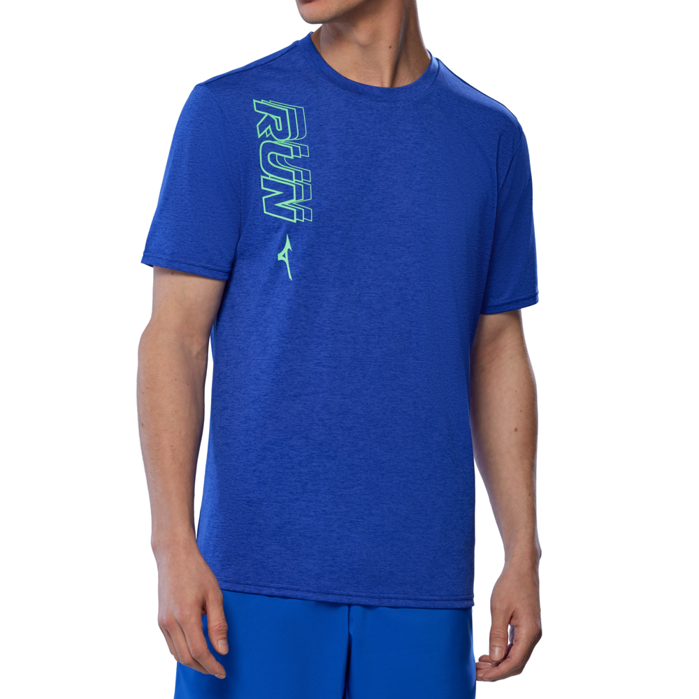 Mizuno CORE RUN T SHIRT Reflexblue Homme TailleL