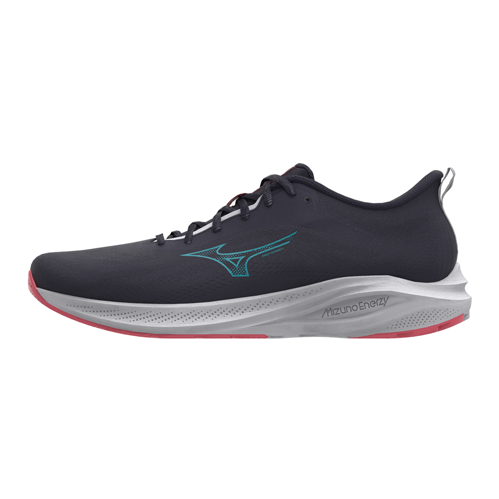 Mizuno ENERZY RUNNERZ 2 Hardloopschoenen Baritone Blauw/Nimbus Cloud/Calypso Coral Dames Maat 40,5