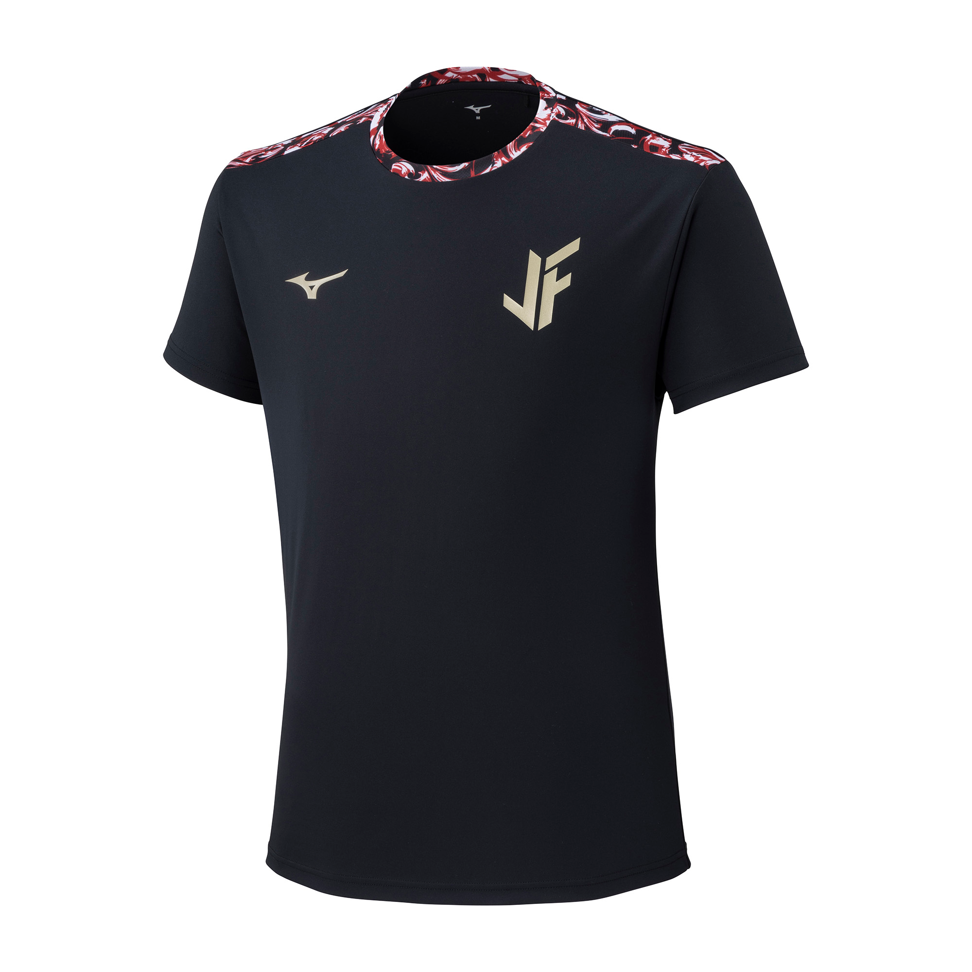 Mizuno Jf Training Shirt Half Sleeve Fusstball Schwarz Damen/Herren Grösse Xl