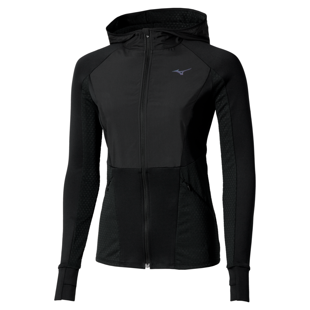 Mizuno Active Warmalite Hybrid Full Zip Hooded Long Sleeve Top Chaussures de running Femme TailleM - vue 2