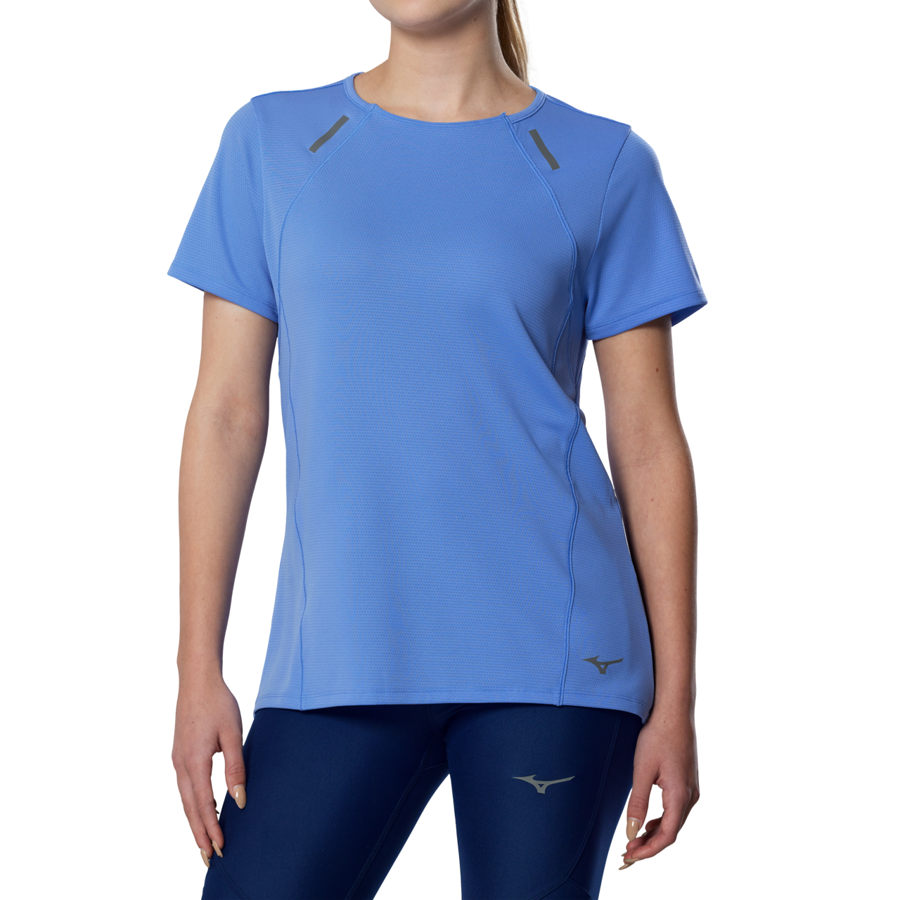Mizuno Active DryAeroFlow Short Sleeve Tee Ultramarine Femme TailleM