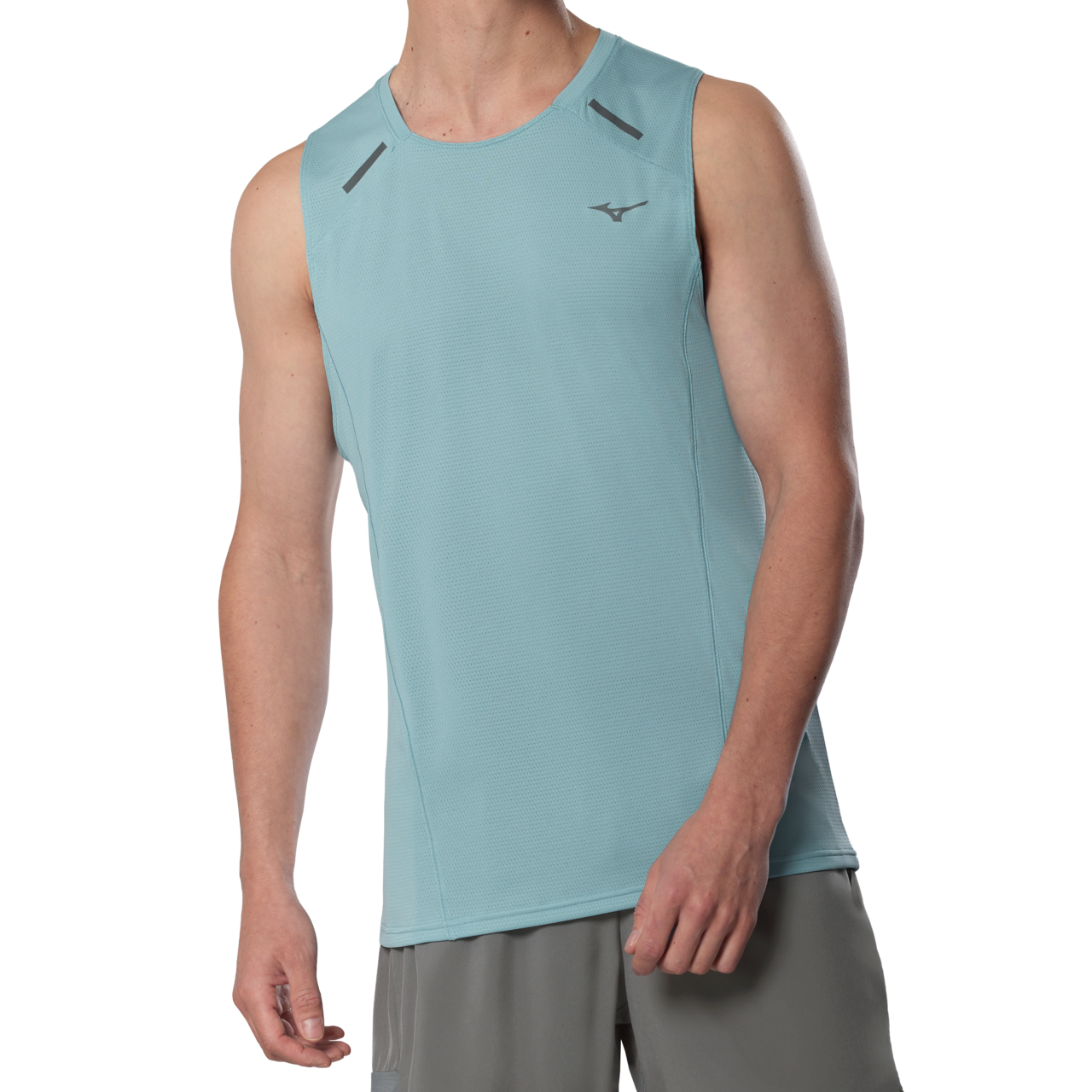 Mizuno Active DryAeroFlow Tank Top Aquifer Homme TailleXL