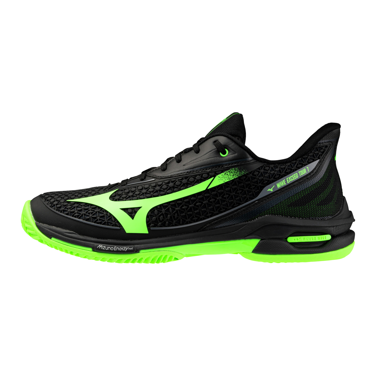 Mizuno WAVE EXCEED TOUR 7 PADEL Noir/Glowing Apple/Foliage Vert Femme/Hommee Taille43