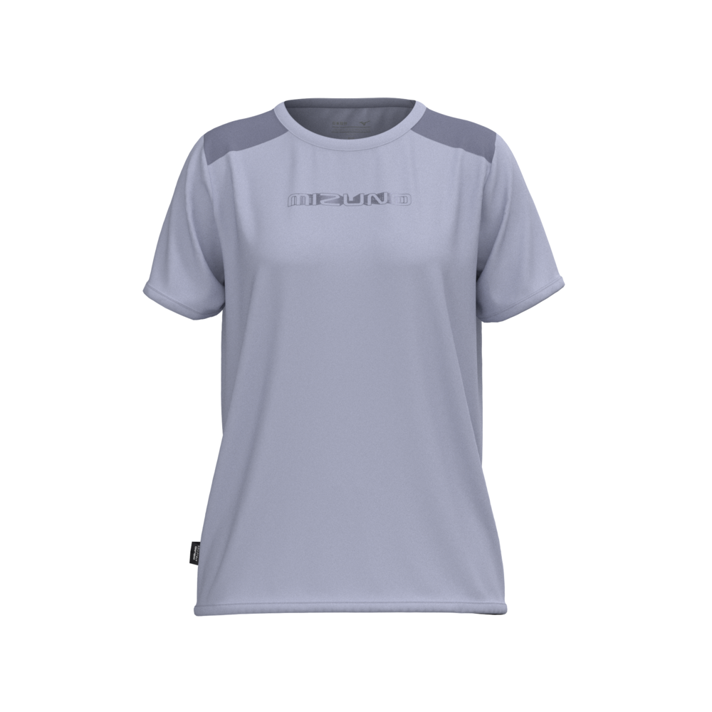 Athletics Mizuno T shirt Icelandic Granite Femme TailleL
