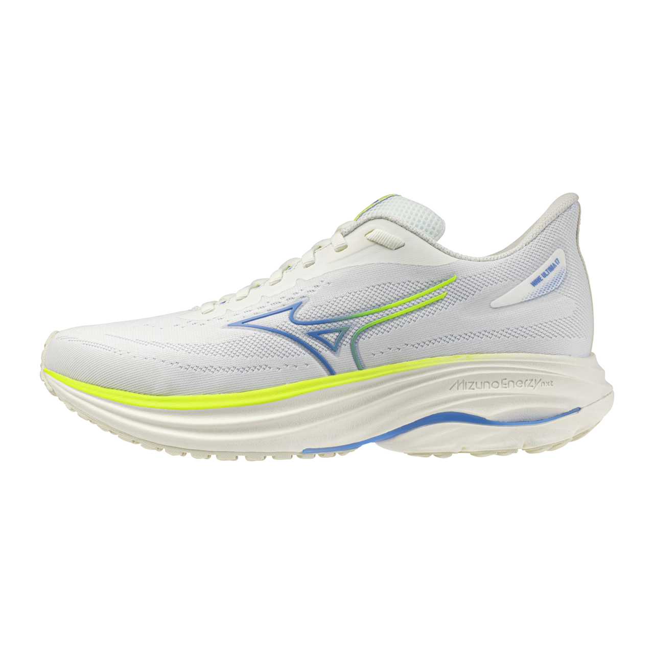 Mizuno WAVE ULTIMA 17 Chaussures de running Snow Blanc/Ultramarine/Fortune Jaune Femme Taille41