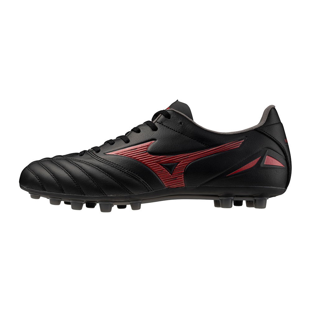 Mizuno MORELIA NEO IV PRO AG Voetbalschoenen Zwart/MORELIA 40th Rood/Zwart Dames/Heren Maat 40