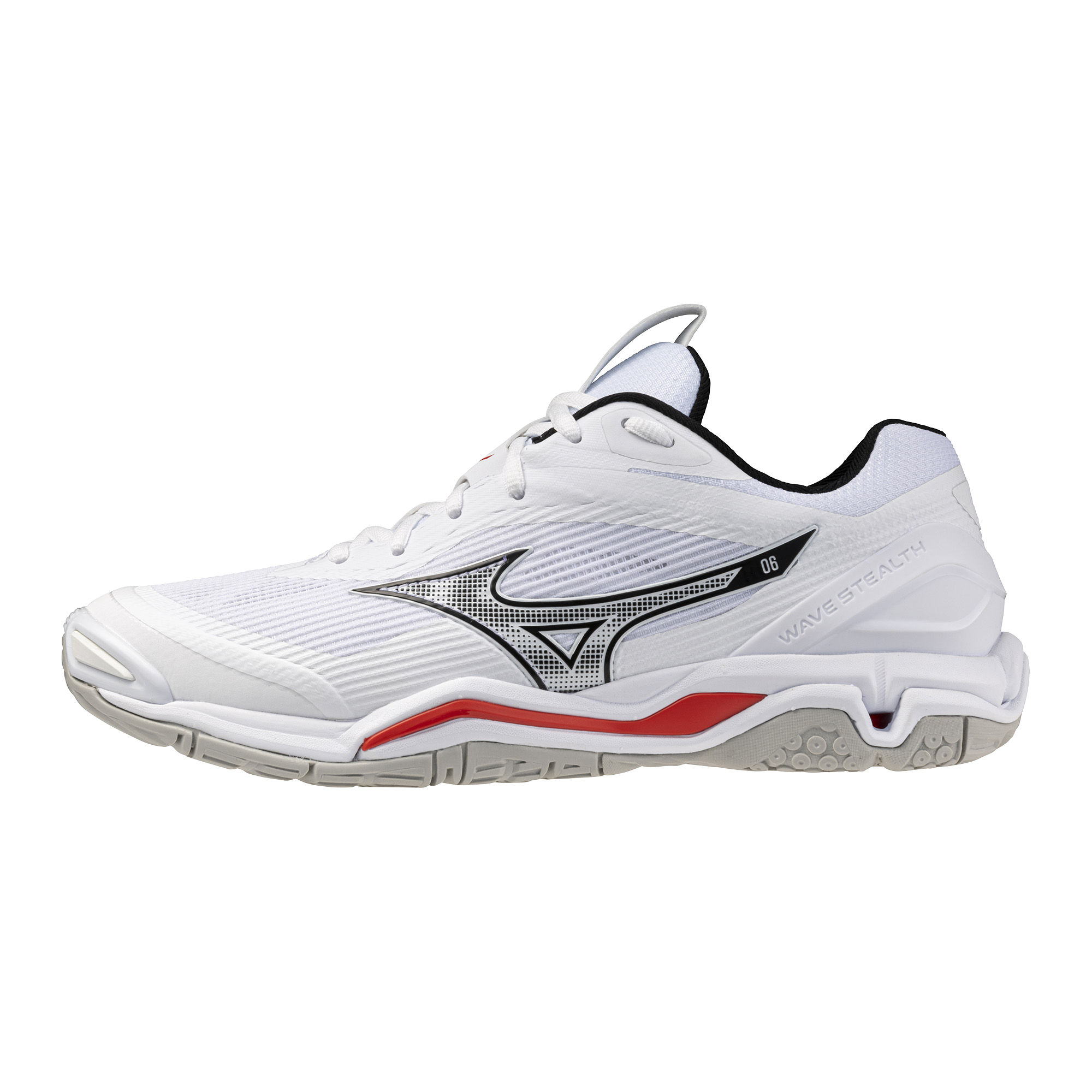 Mizuno WAVE STEALTH 6 Chaussures de handball Fiery FemmeHommee Taille44 5 - vue 1