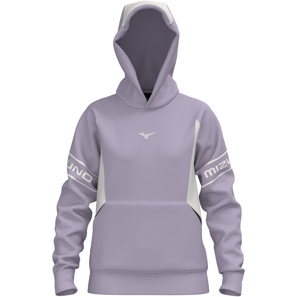 Athletics Mizuno Hoodie Orchid Petal Femme TailleL