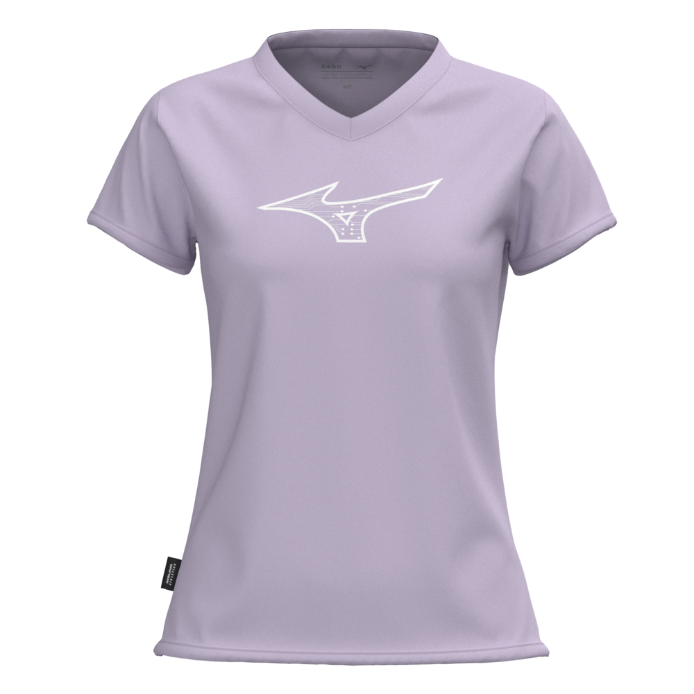 Mizuno Athletics RB T shirt Orchid Petal Femme TailleXS