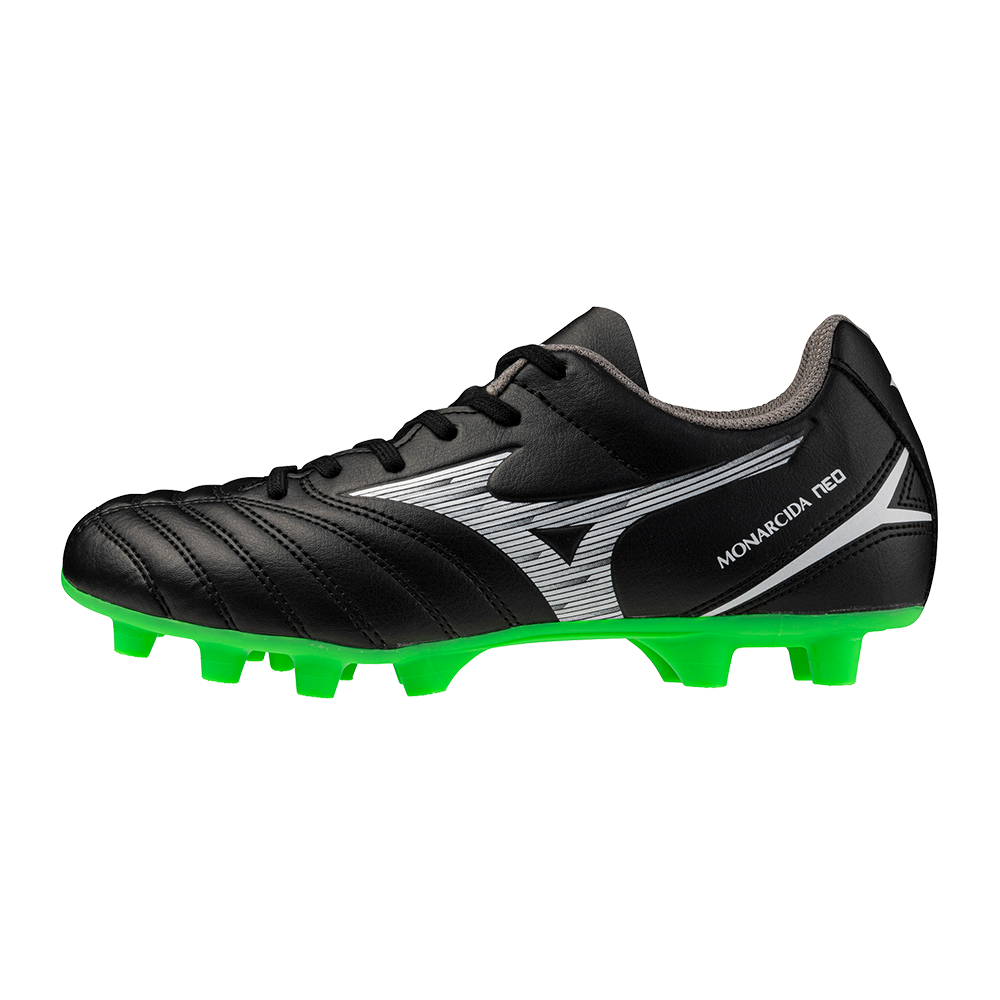 Mizuno MONARCIDA NEO III SELECT Jr Botas de futbol Negro/Neon Verde Júnior Talla 32,5
