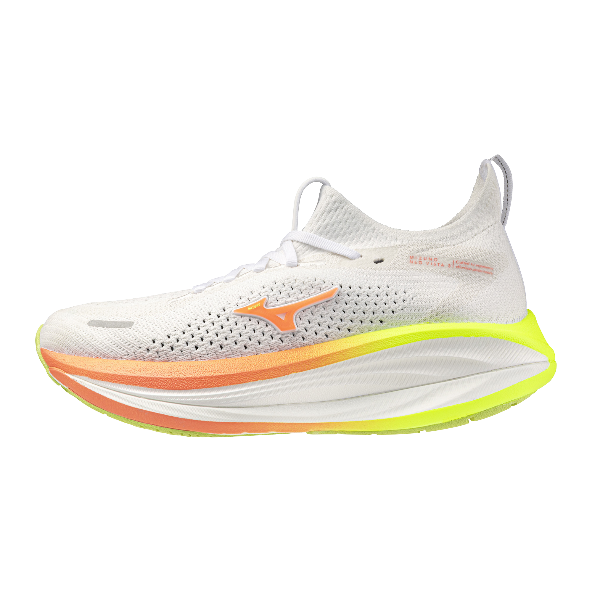 Mizuno neo vista 3 Chaussures de running Blanc/flamingo Coral/lime Pulp Femme Taille41